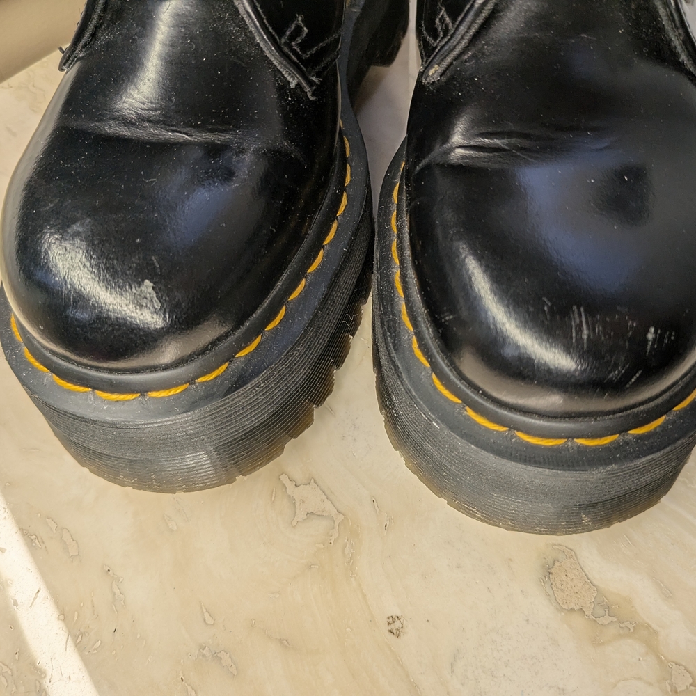 Dr. Martens Black Leather Holly Oxfords - Size 5 - Picture 2 of 8